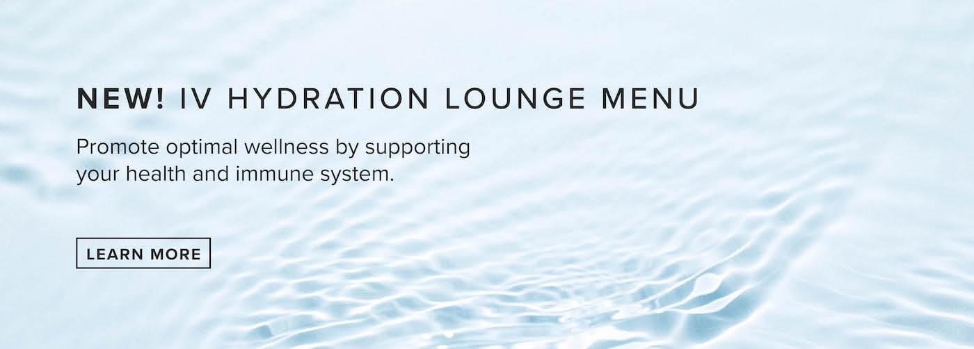 New IV Hydration Lounge menu
