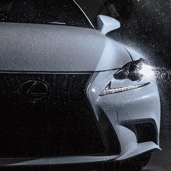White Lexus getting washed at PRO Club's Auto Salon