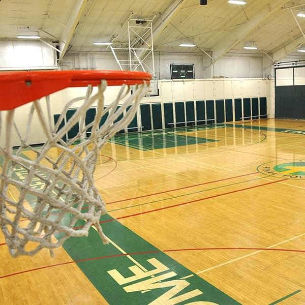 Basketball hoop in PRO Club's Pavilion