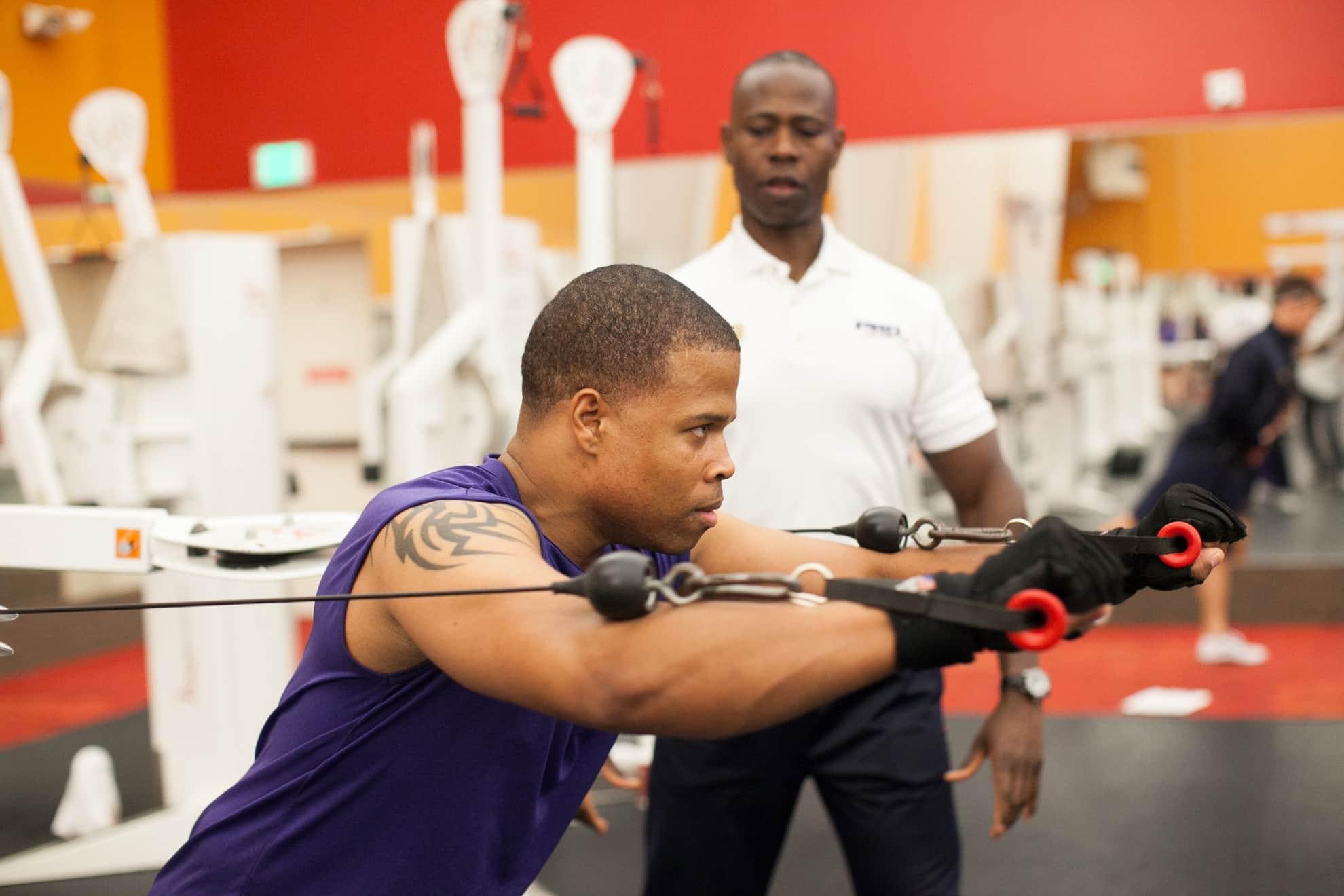 Man participating in Personal Training with a PRO Club Personal Trainer